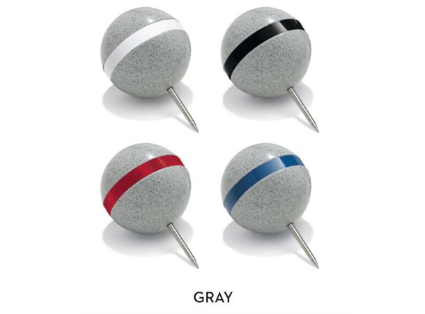Banded Tee Marker, Gray Granite With Red Band PA661-01